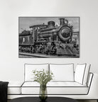 Steam Locomotive, Montevideo, Uruguay by Daniel Ferreira-Leites on GIANT ART - black photo manipulation