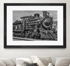 Steam Locomotive, Montevideo, Uruguay by Daniel Ferreira-Leites on GIANT ART - black photo manipulation