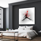 Jumpman Illustration by Francesco Scura on GIANT ART - red digital painting