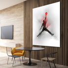 Jumpman Illustration by Francesco Scura on GIANT ART - red digital painting