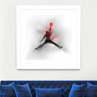 Jumpman Illustration by Francesco Scura on GIANT ART - red digital painting