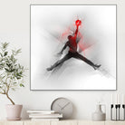 Jumpman Illustration by Francesco Scura on GIANT ART - red digital painting