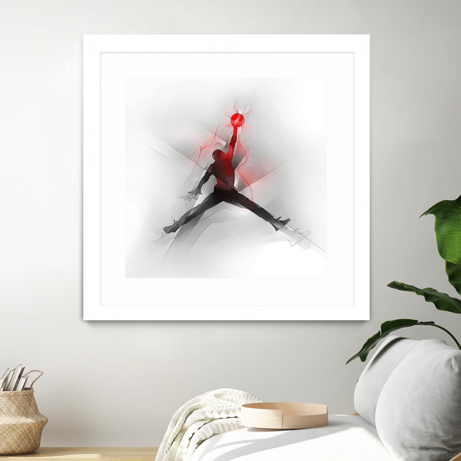 Jumpman Illustration by Francesco Scura on GIANT ART - red digital painting