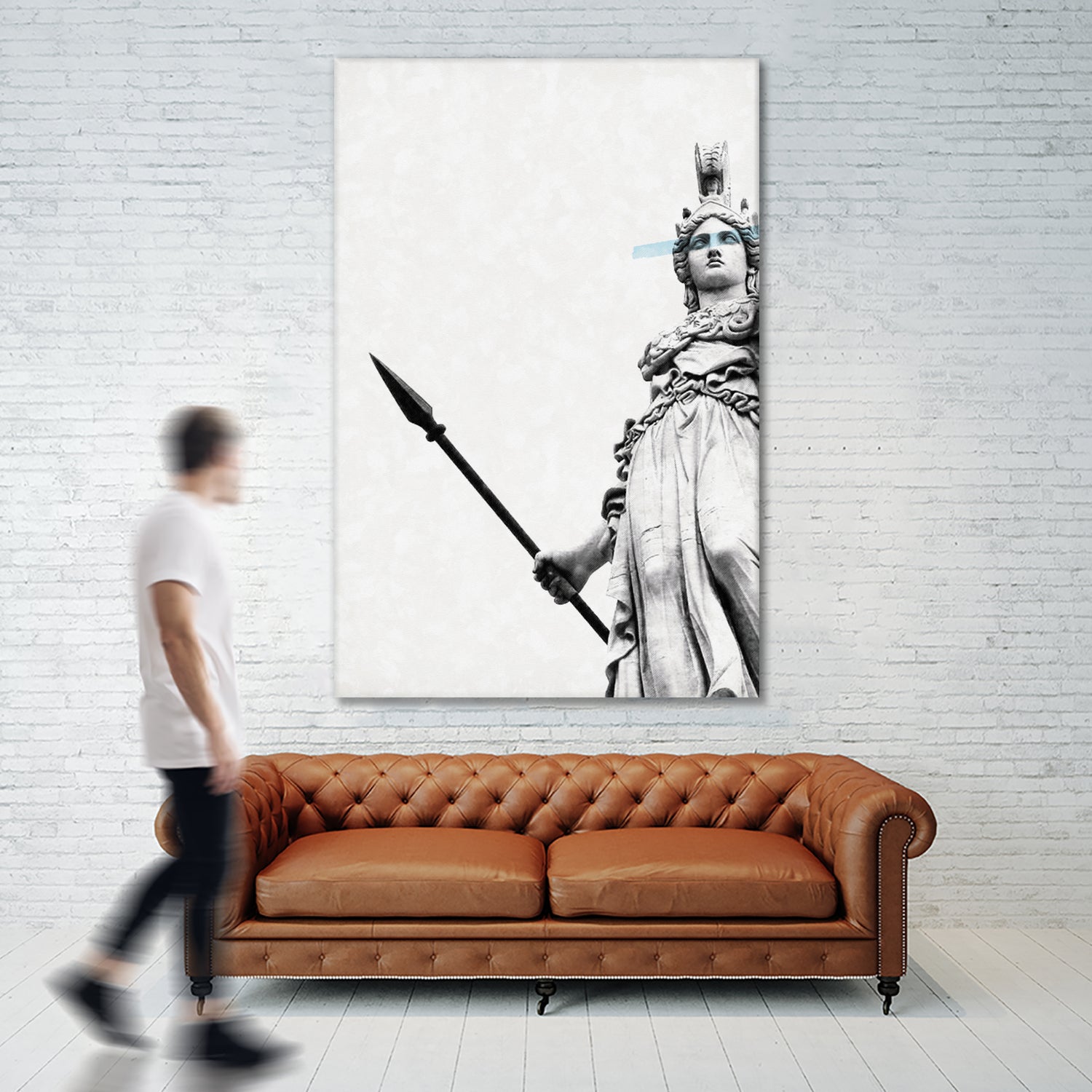 Athena the goddess of wisdom by Menelaos Trompoukis on GIANT ART - gray digital painting