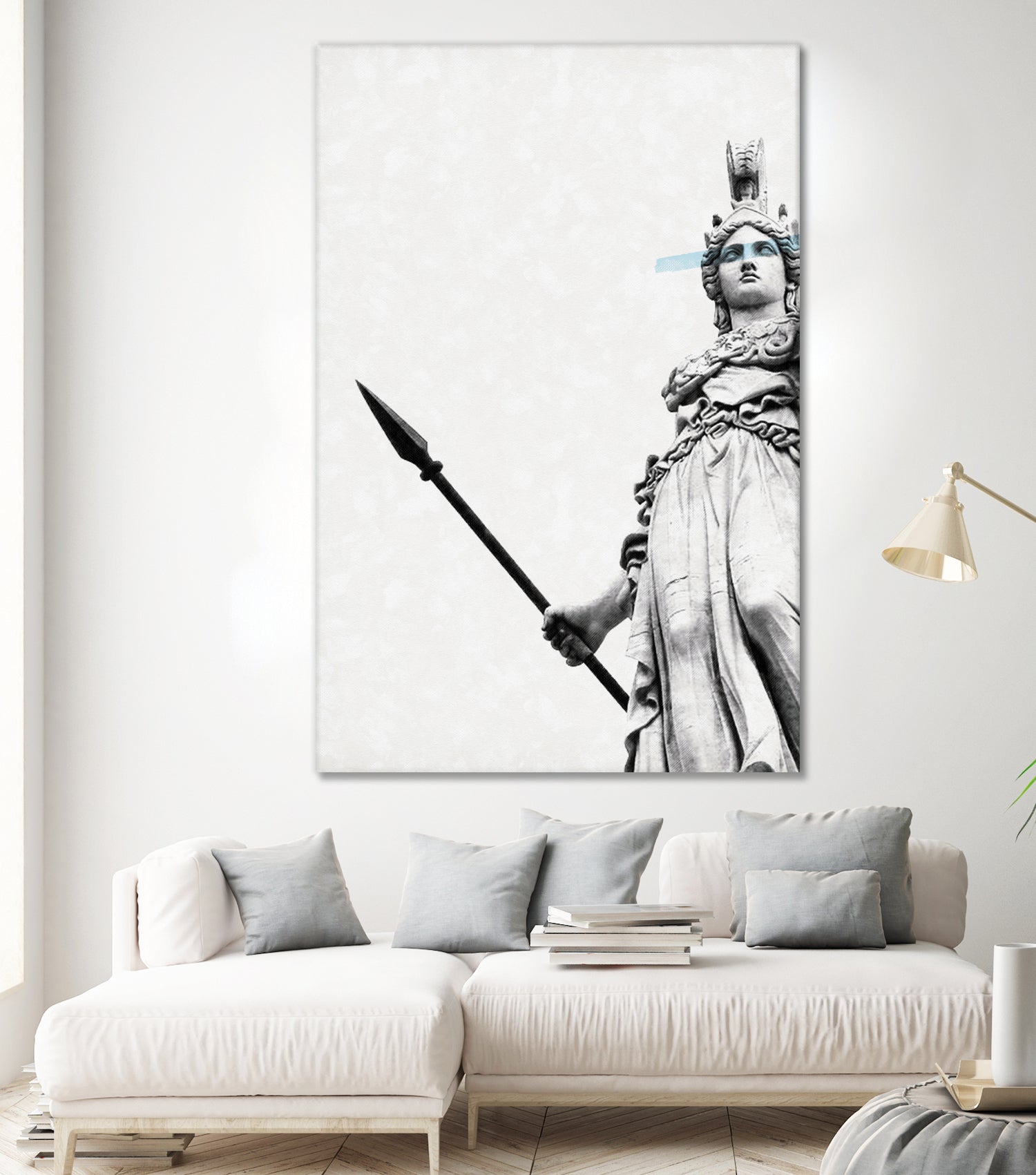 Athena the goddess of wisdom by Menelaos Trompoukis on GIANT ART - gray digital painting