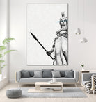 Athena the goddess of wisdom by Menelaos Trompoukis on GIANT ART - gray digital painting