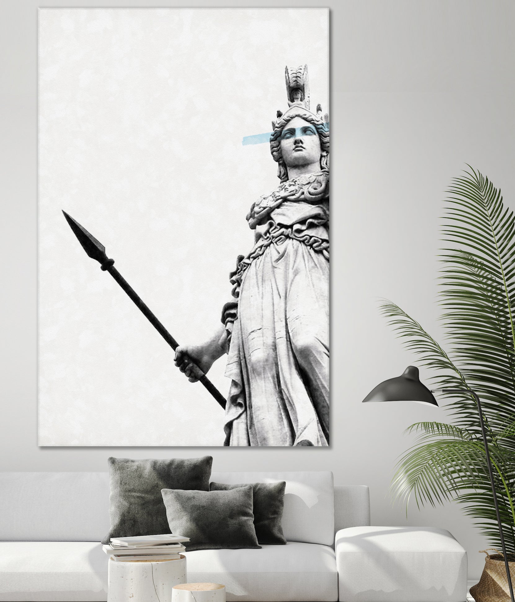 Athena the goddess of wisdom by Menelaos Trompoukis on GIANT ART - gray digital painting