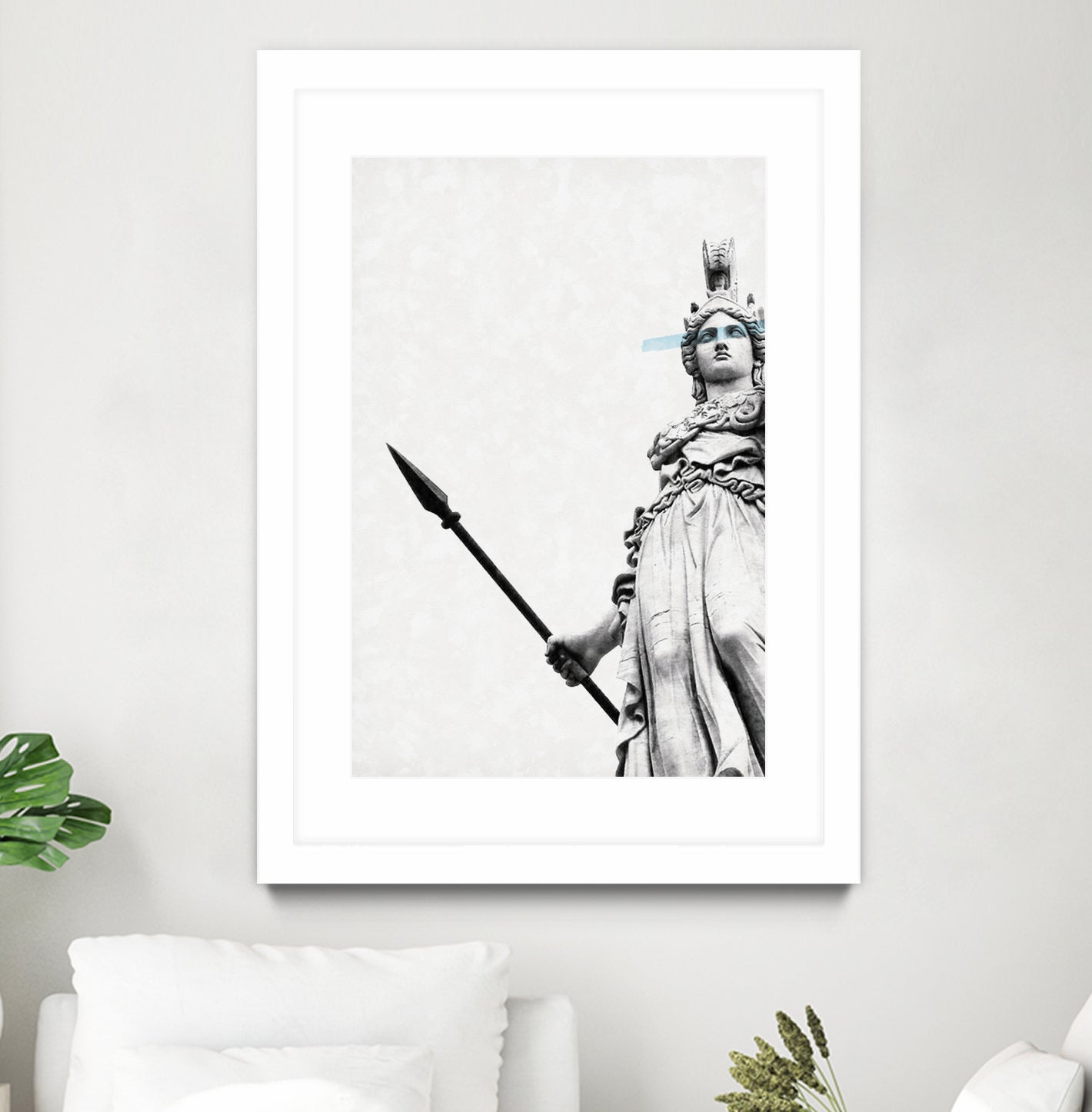 Athena the goddess of wisdom by Menelaos Trompoukis on GIANT ART - gray digital painting