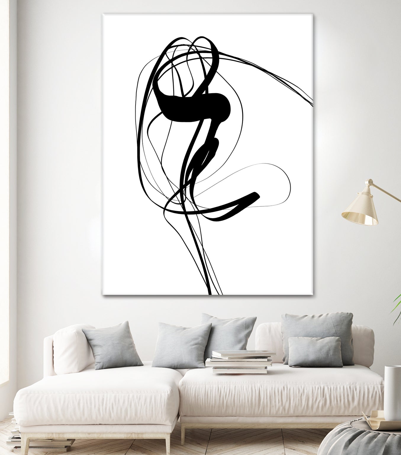 Free hand #121BW by Imre Tóth on GIANT ART - white digital painting