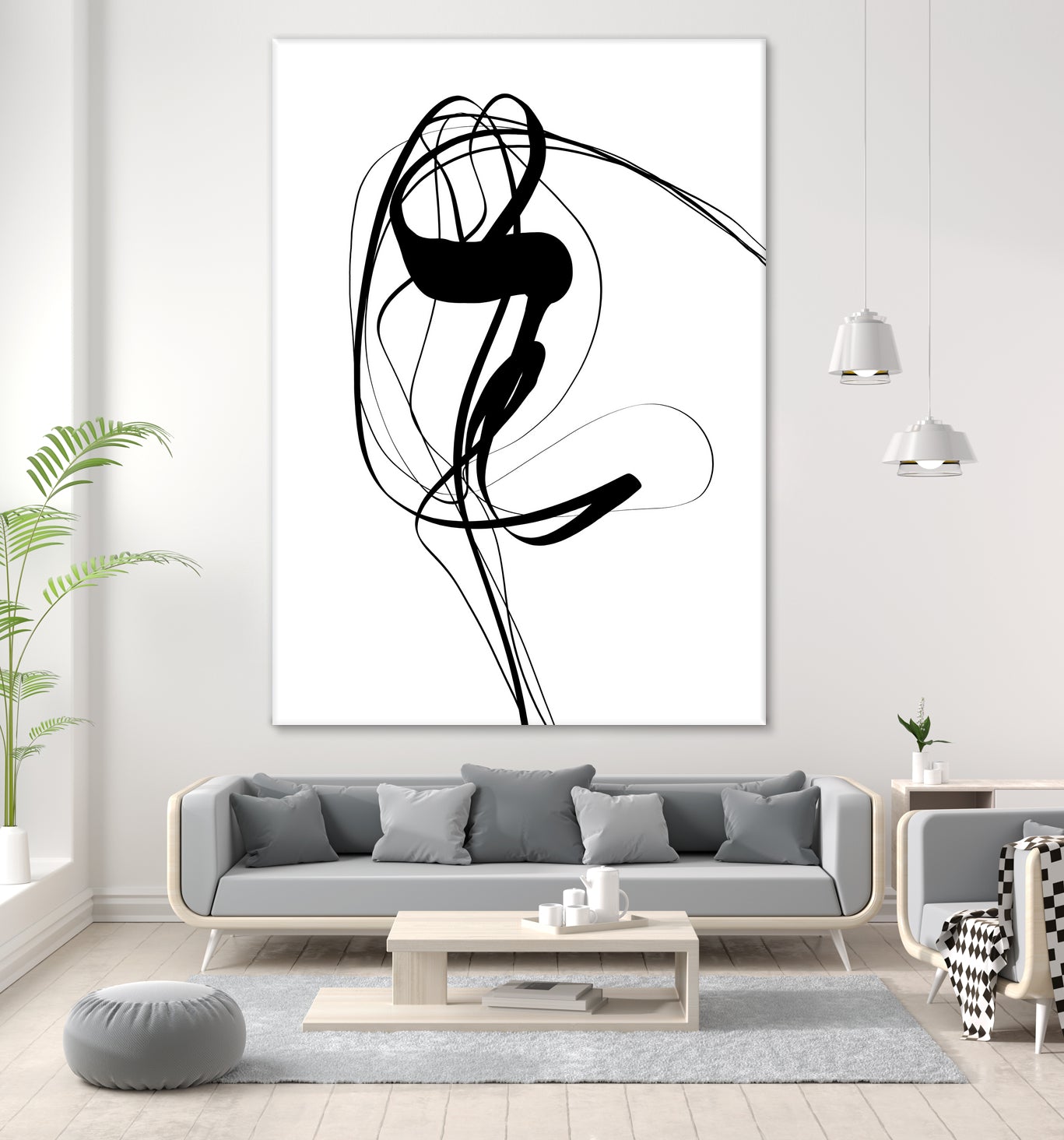 Free hand #121BW by Imre Tóth on GIANT ART - white digital painting