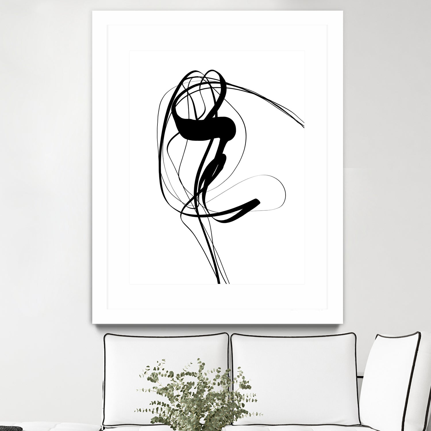 Free hand #121BW by Imre Tóth on GIANT ART - white digital painting