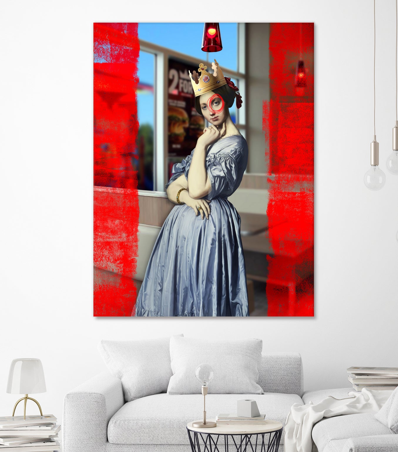 The Queen by José Luis Guerrero on GIANT ART - red photo manipulation