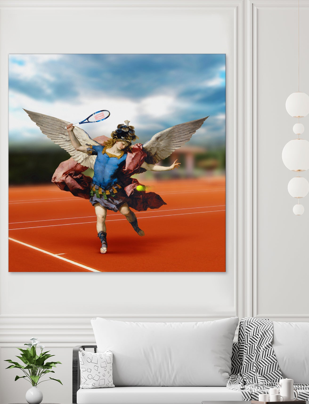 The Tennis Player by José Luis Guerrero on GIANT ART - blue photo manipulation