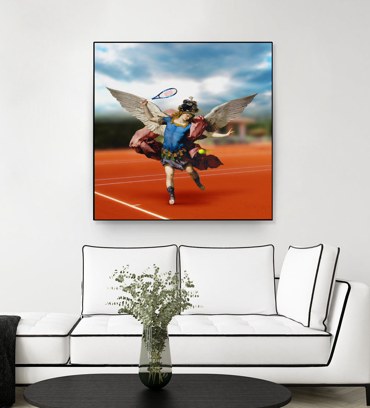 The Tennis Player by José Luis Guerrero on GIANT ART - blue photo manipulation