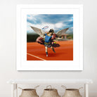 The Tennis Player by José Luis Guerrero on GIANT ART - blue photo manipulation