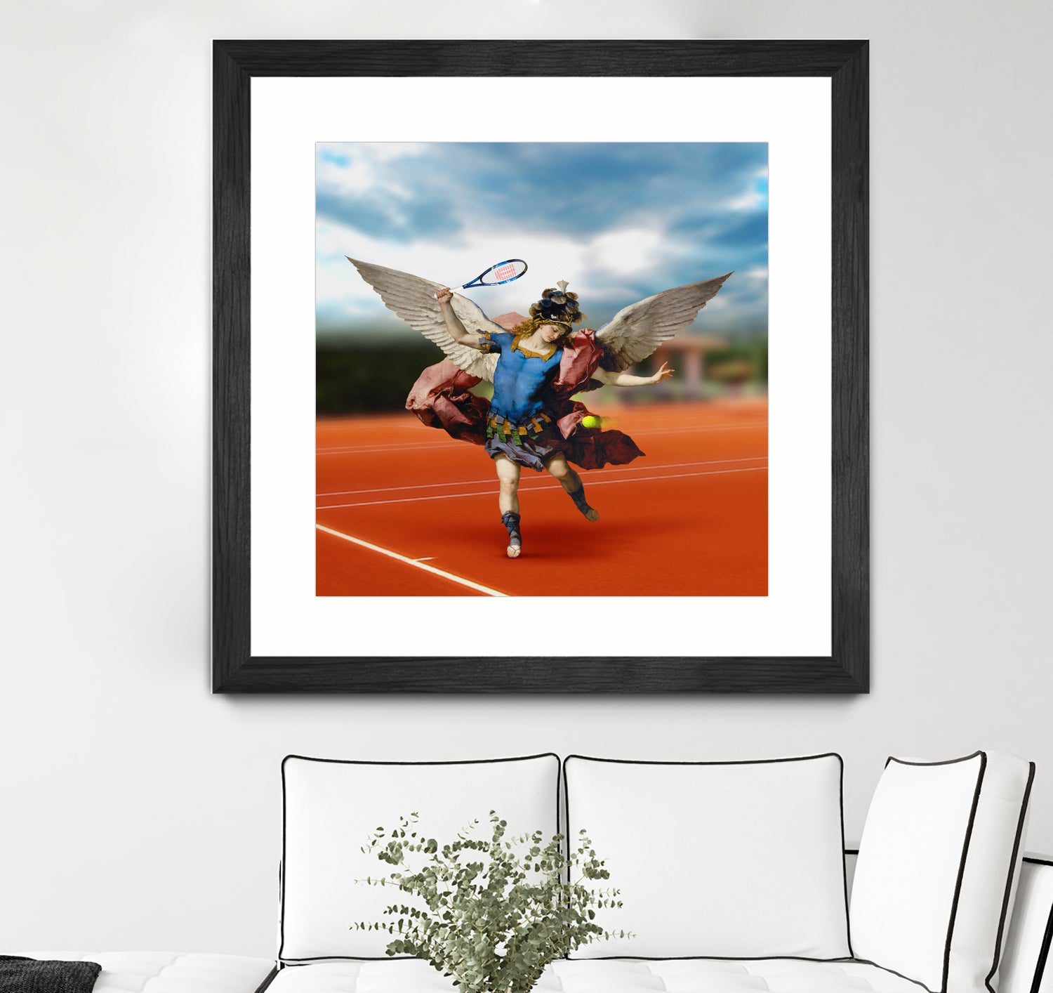 The Tennis Player by José Luis Guerrero on GIANT ART - blue photo manipulation