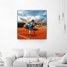 The Tennis Player by José Luis Guerrero on GIANT ART - blue photo manipulation