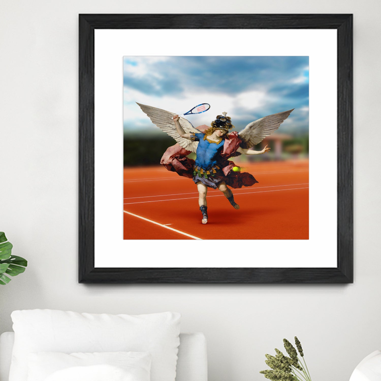 The Tennis Player by José Luis Guerrero on GIANT ART - blue photo manipulation