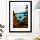 Beautiful island view at Emerald Bay Lake Tahoe California by sutee monchitnukul on GIANT ART - blue photo manipulation