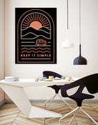 Keep It Simple by Rick Crane on GIANT ART - blue typography