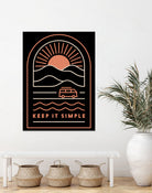 Keep It Simple by Rick Crane on GIANT ART - blue typography