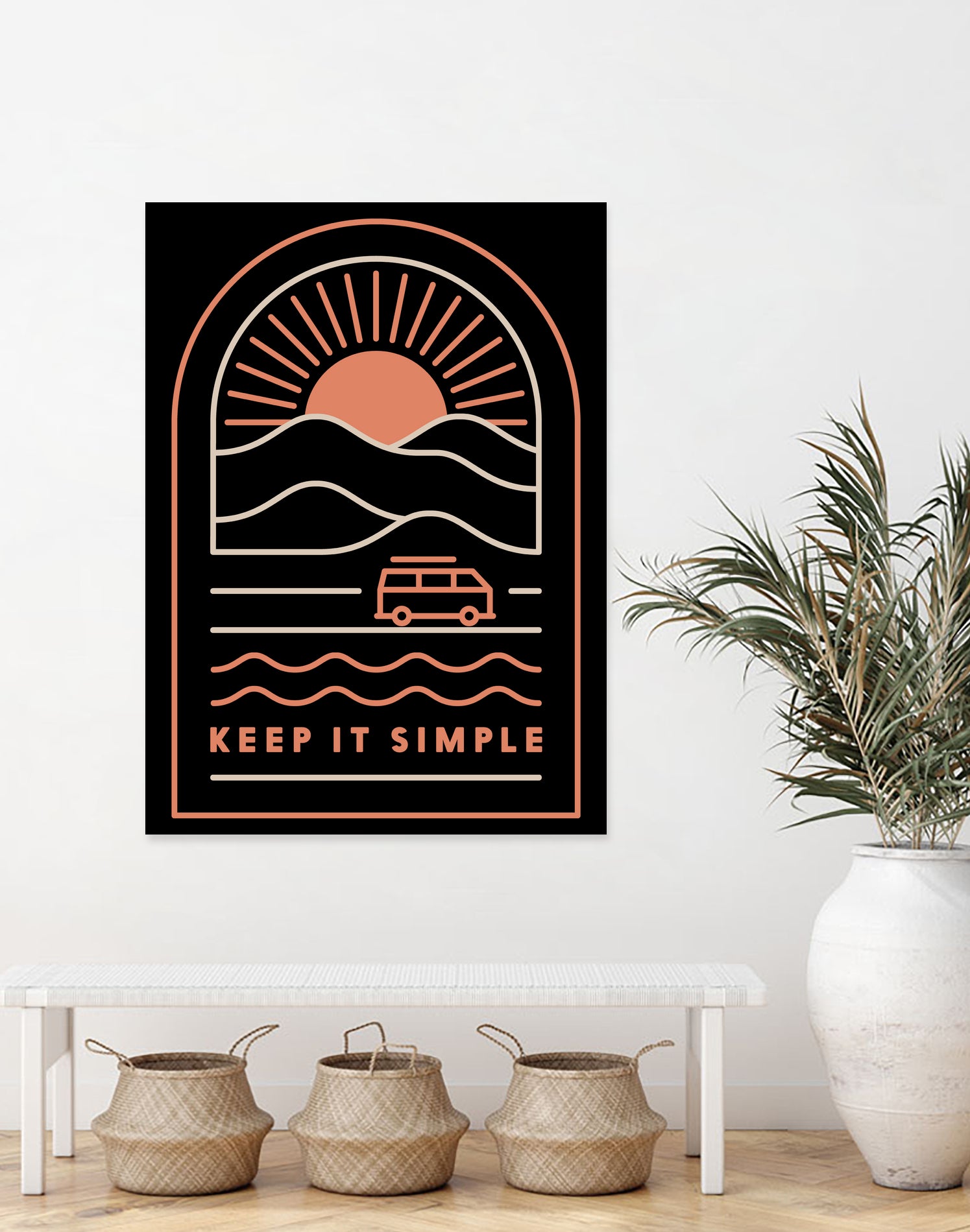 Keep It Simple by Rick Crane on GIANT ART - blue typography