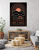 Keep It Simple by Rick Crane on GIANT ART - blue typography