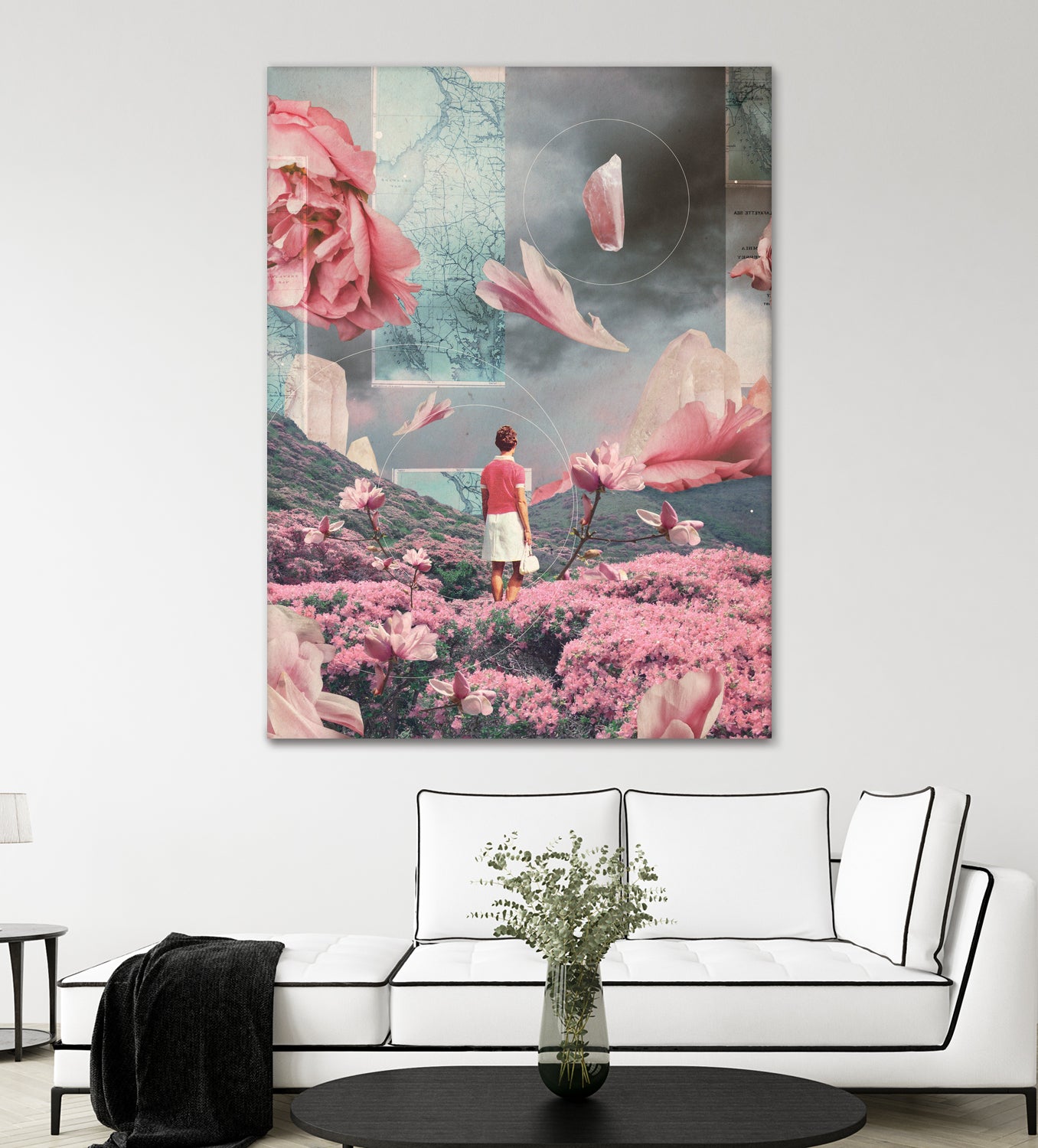 Trying to accept the Distance by Frank Moth on GIANT ART - pink digital painting