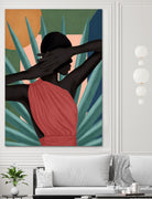 Pretty Misterious Woman by Mrs. Green on GIANT ART - green digital painting