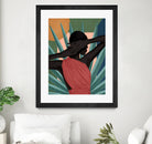 Pretty Misterious Woman by Mrs. Green on GIANT ART - green digital painting