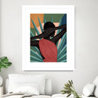 Pretty Misterious Woman by Mrs. Green on GIANT ART - green digital painting