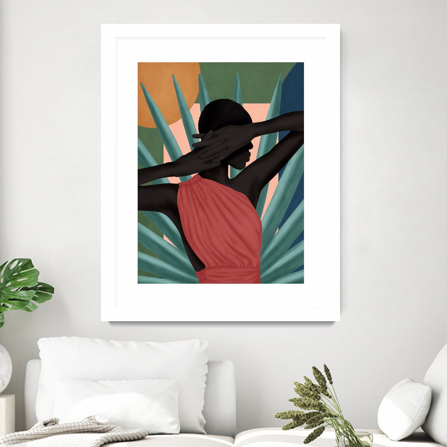 Pretty Misterious Woman by Mrs. Green on GIANT ART - green digital painting