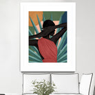 Pretty Misterious Woman by Mrs. Green on GIANT ART - green digital painting