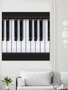 Piano by Rob Snow on GIANT ART - black vector illustration