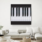 Piano by Rob Snow on GIANT ART - black vector illustration