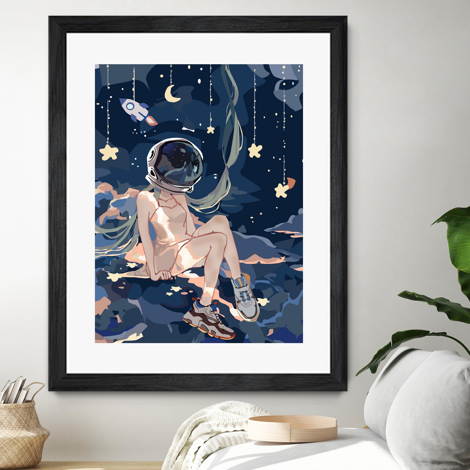 Astronaut Miku by rudy hermawan on GIANT ART - blue character design