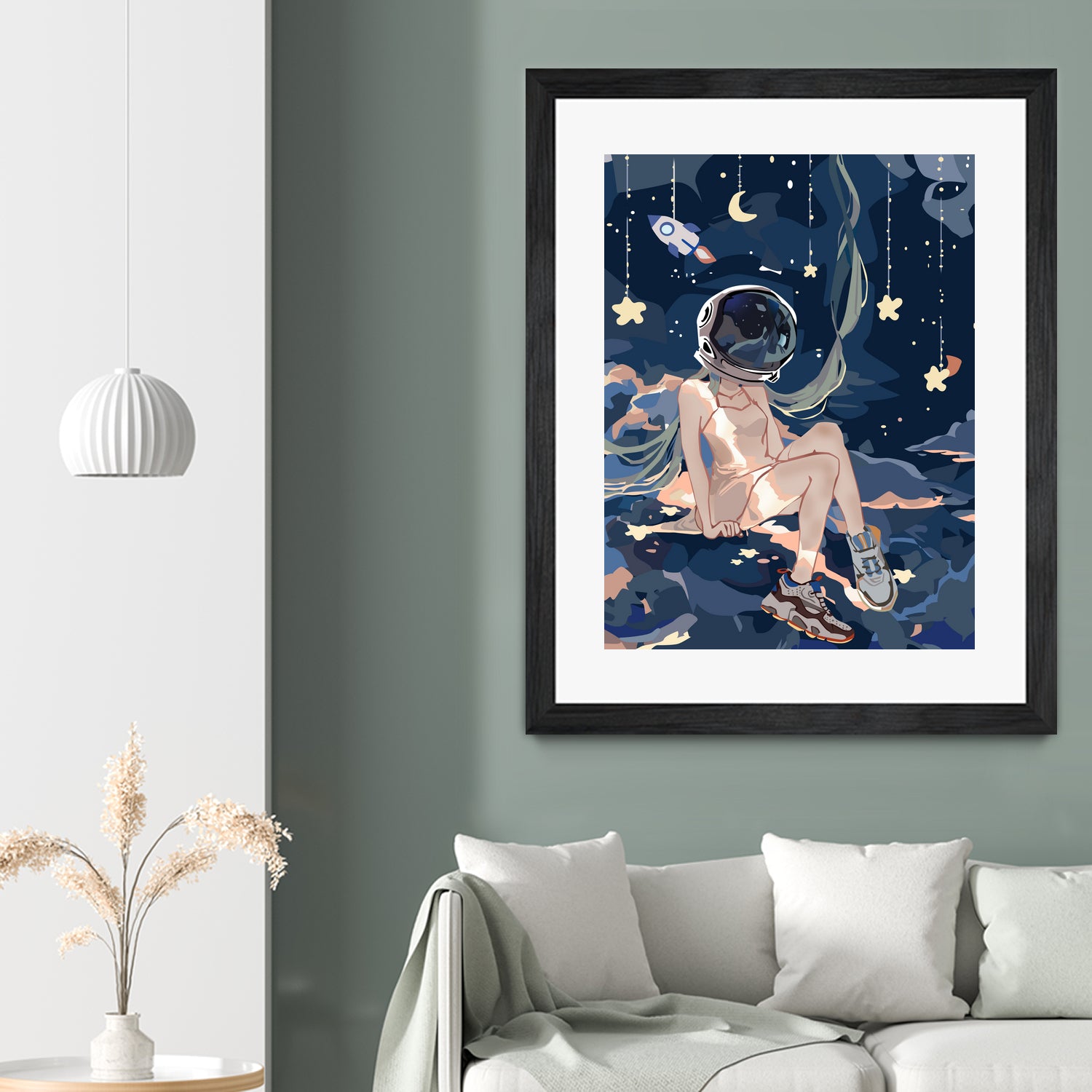 Astronaut Miku by rudy hermawan on GIANT ART - blue character design