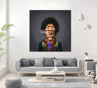 Jimi Hendrix by Rob Snow on GIANT ART - brown digital painting