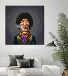 Jimi Hendrix by Rob Snow on GIANT ART - brown digital painting