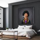 Jimi Hendrix by Rob Snow on GIANT ART - brown digital painting