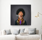 Jimi Hendrix by Rob Snow on GIANT ART - brown digital painting