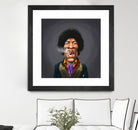 Jimi Hendrix by Rob Snow on GIANT ART - brown digital painting