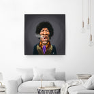 Jimi Hendrix by Rob Snow on GIANT ART - brown digital painting