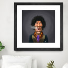 Jimi Hendrix by Rob Snow on GIANT ART - brown digital painting