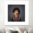 Jimi Hendrix by Rob Snow on GIANT ART - brown digital painting