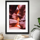 Cave in the desert at Antelope Canyon Arizona USA by sutee monchitnukul on GIANT ART - orange photo manipulation