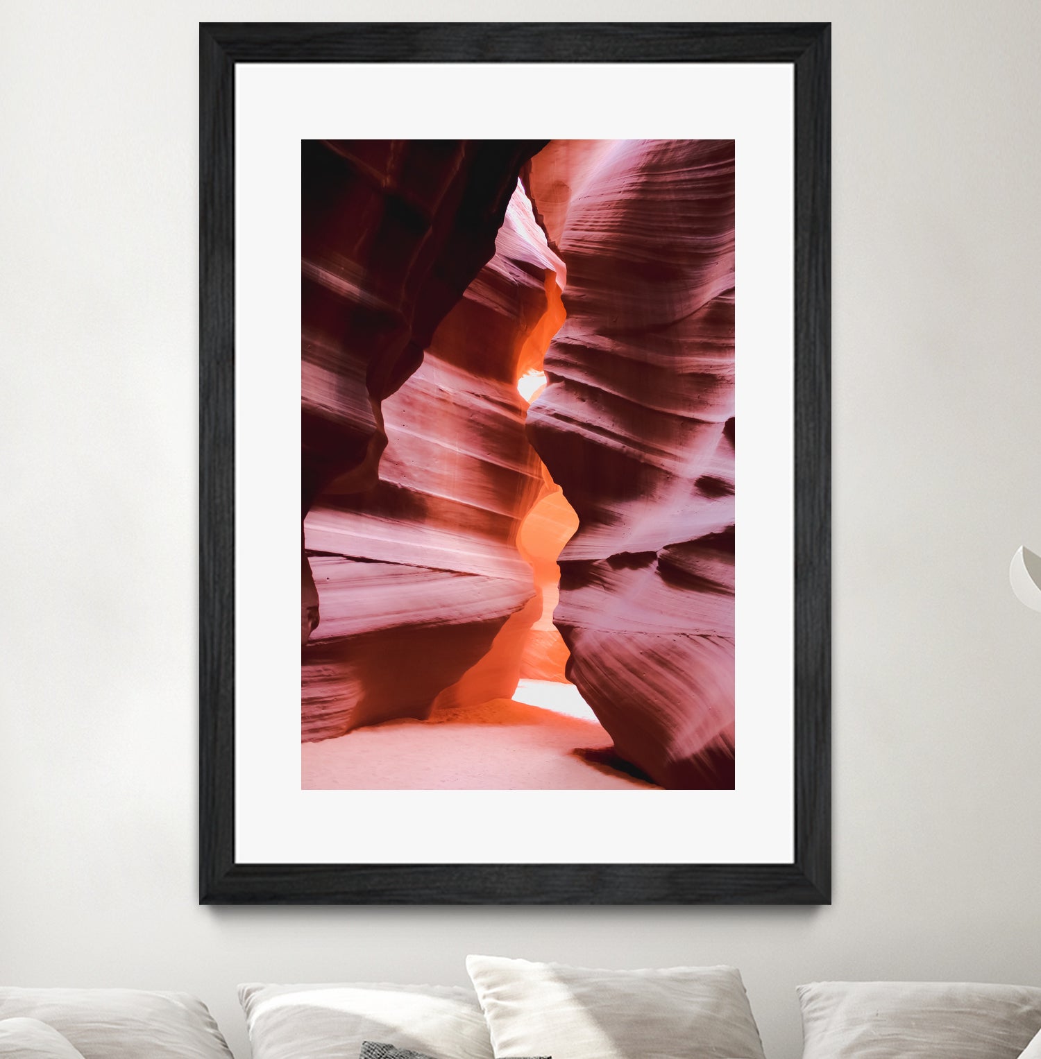 Cave in the desert at Antelope Canyon Arizona USA by sutee monchitnukul on GIANT ART - orange photo manipulation