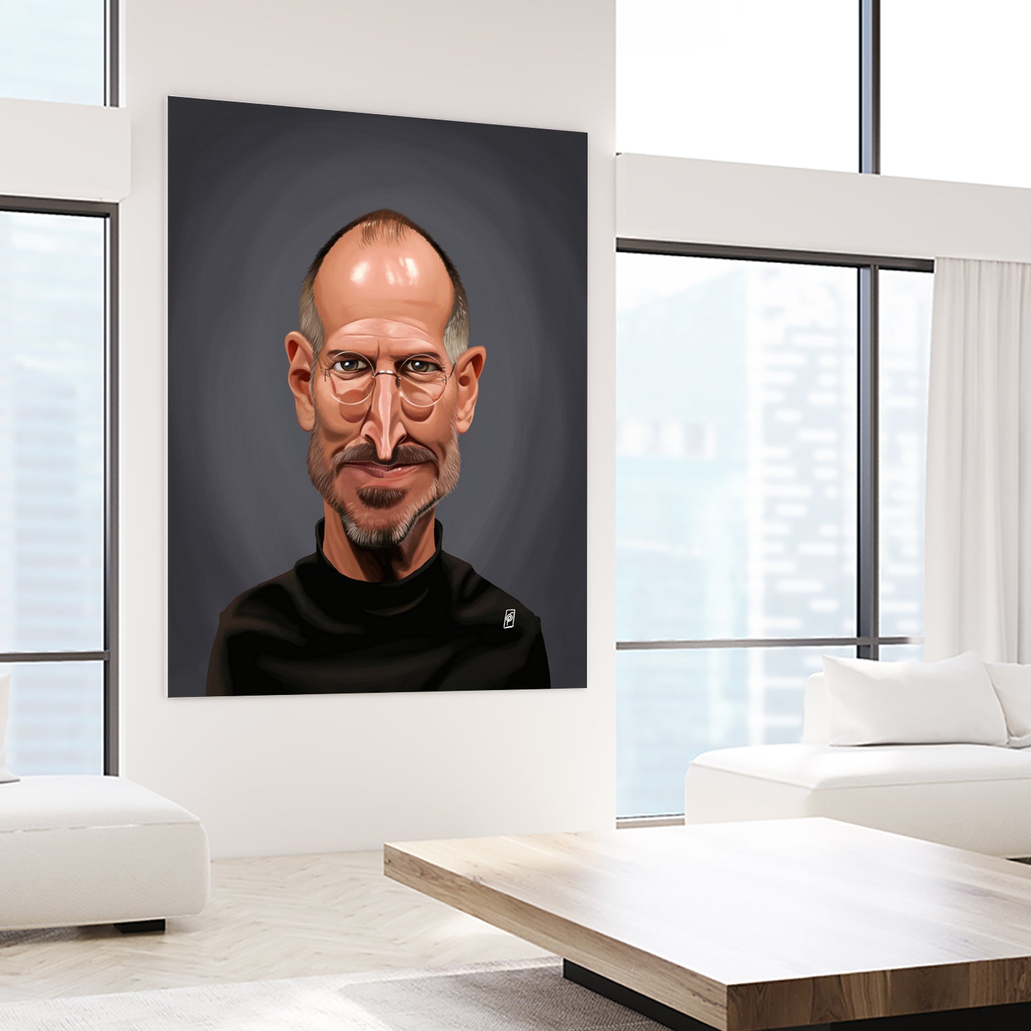 Steve Jobs by Rob Snow on GIANT ART - black digital painting