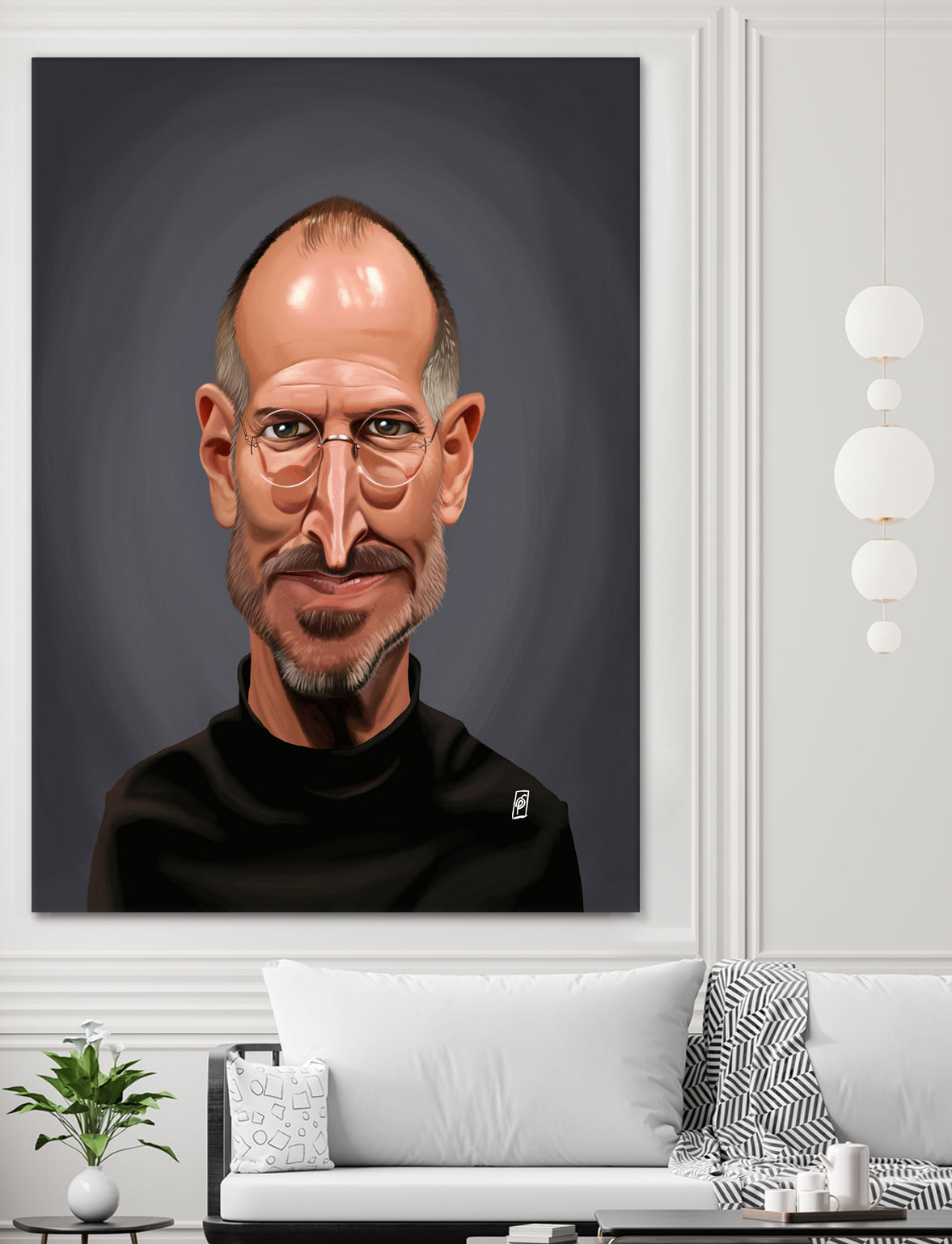 Steve Jobs by Rob Snow on GIANT ART - black digital painting