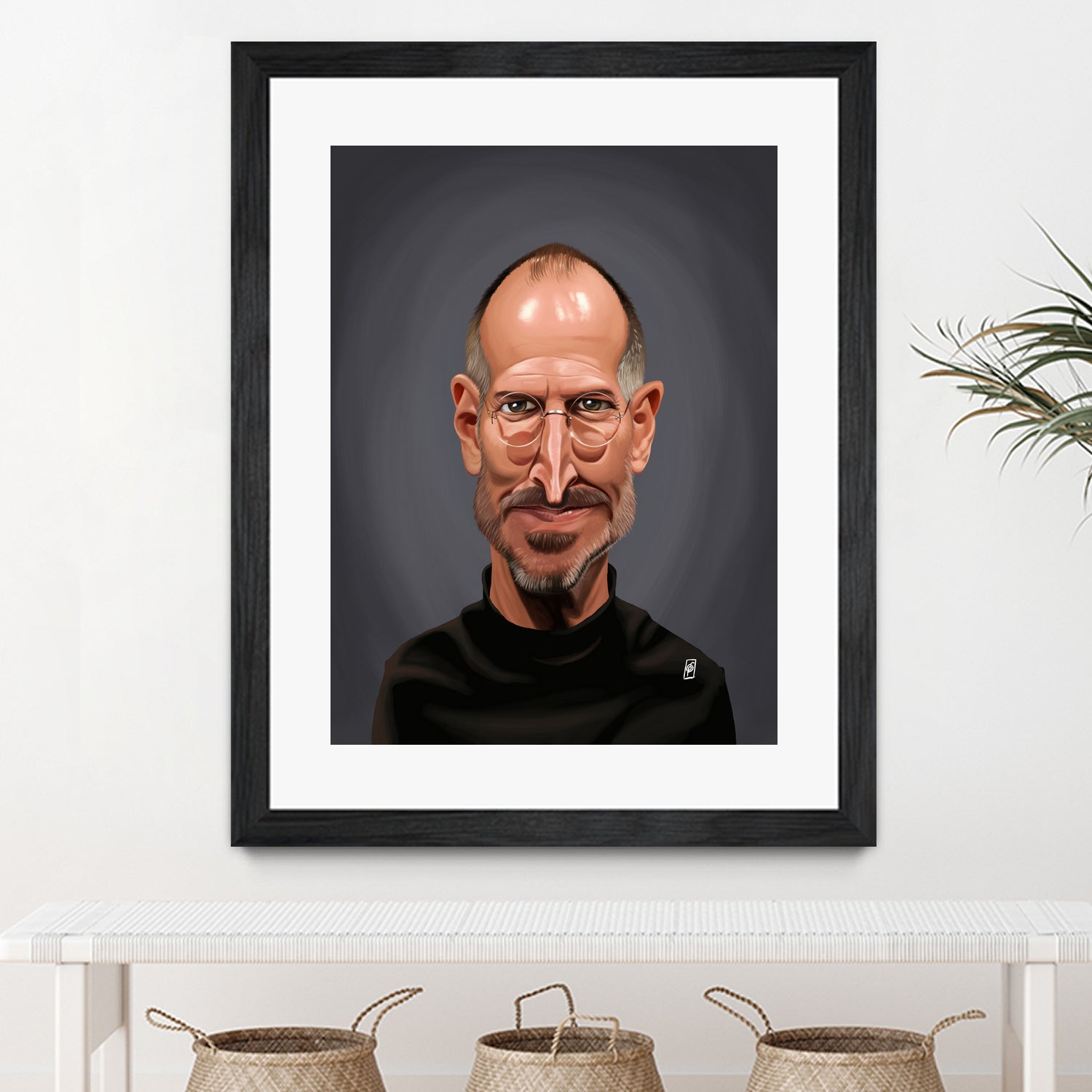 Steve Jobs by Rob Snow on GIANT ART - black digital painting